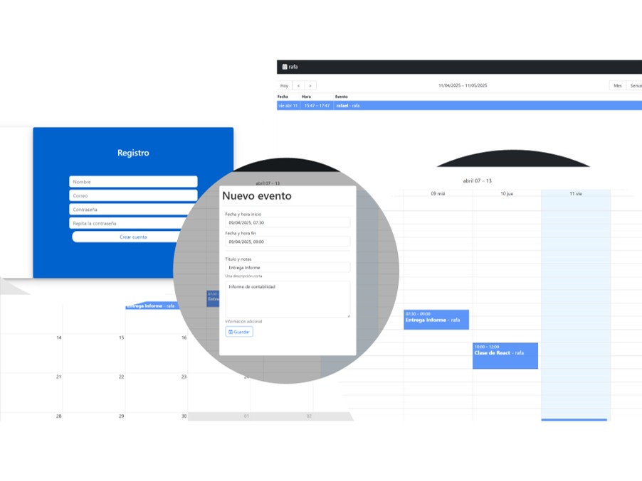 CalendarioApp - MERN Stack Calendar Application