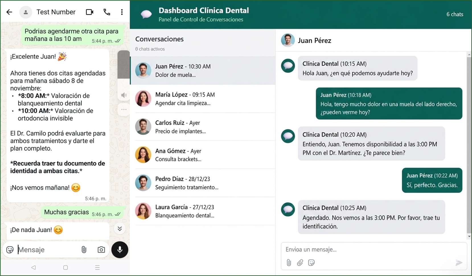 Dental WhatsApp Assistant - AI Chatbot with Claude & Firebase